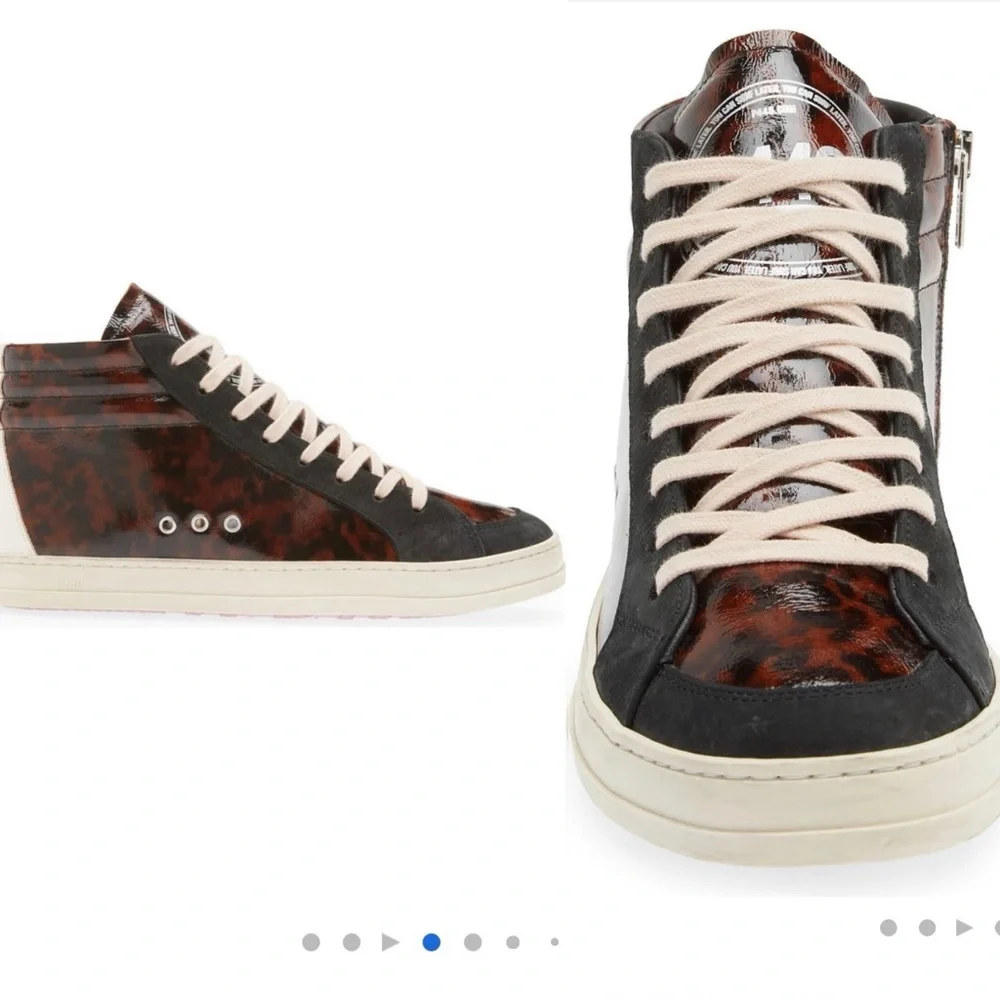NEW P448 Skate High Top Sneaker sz 42, color: tortoise shell - Picture 2 of 12